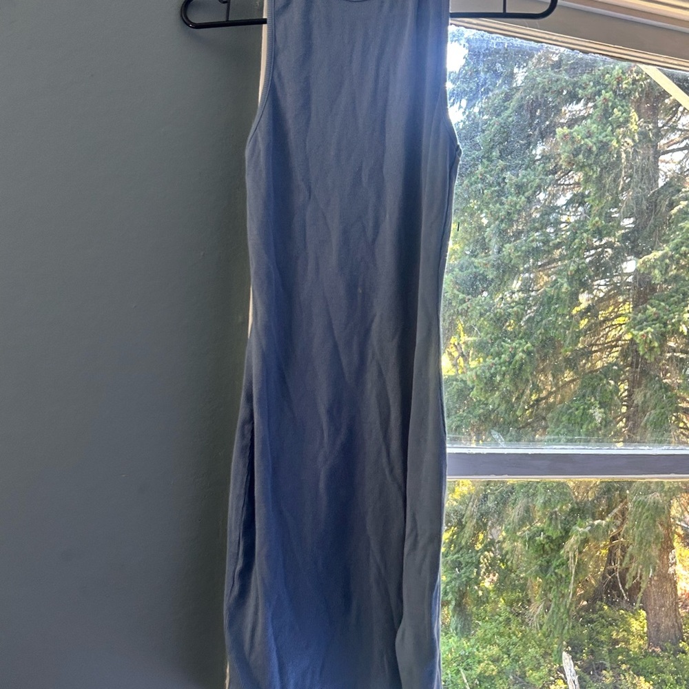 Source Unknown Blue Sleeveless Dress